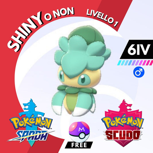 Fomantis Shiny o Non 6 IV e Master Ball Legit Pokemon Spada Scudo Sword Shield