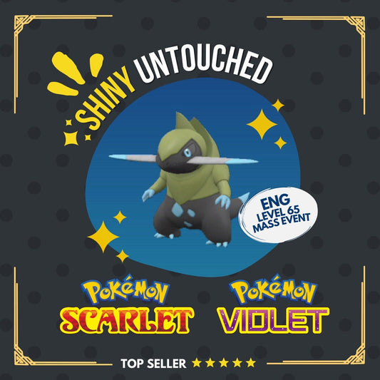 Fraxure Shiny Event Mass Outbreaks December Untouched IV Pokémon Scarlet Violet