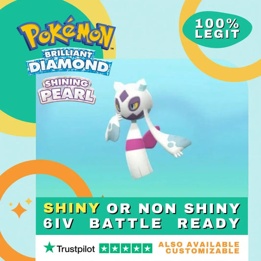 Froslass  Shiny ✨ or Non Shiny Pokémon Brilliant Diamond Shining Pearl Battle Ready 6 IV Competitive 100%  Legit Level 100 Customizable Custom OT