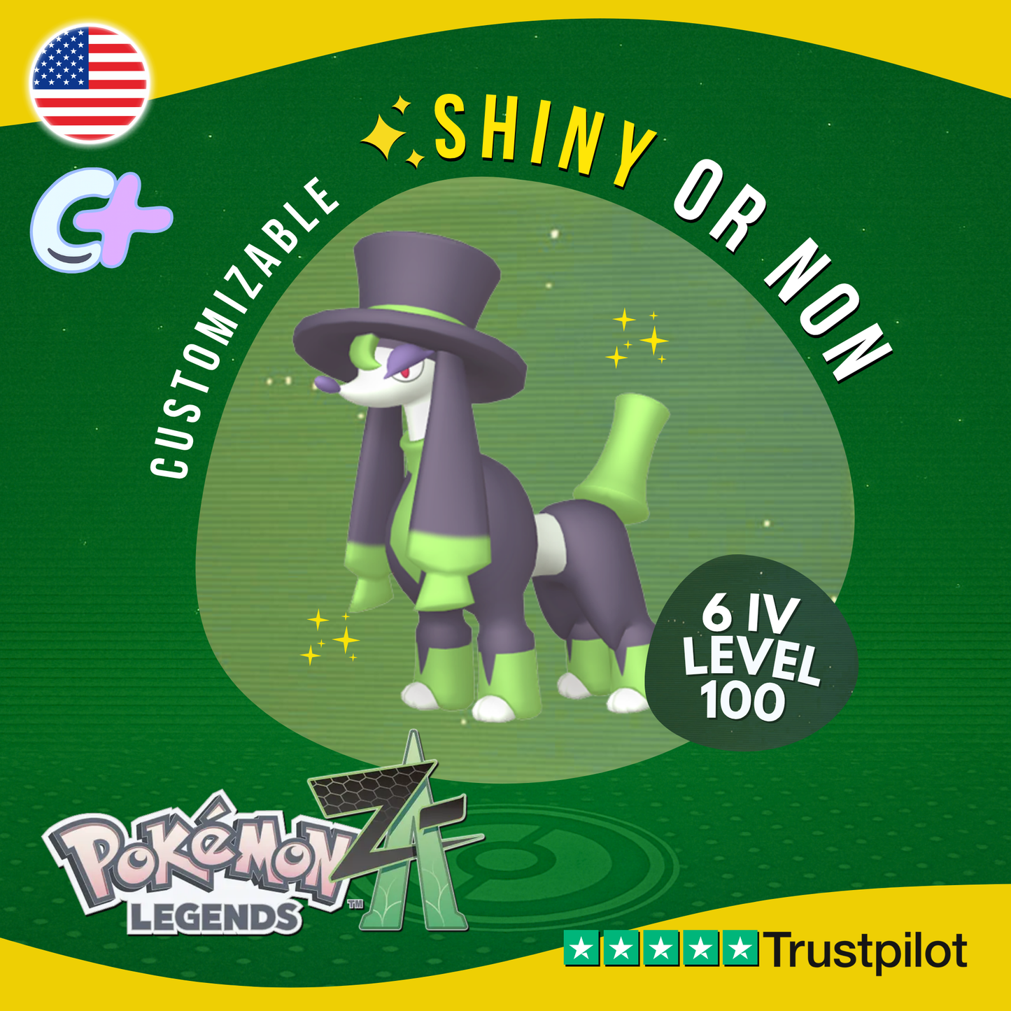 Furfrou Dandy Trim Shiny or Non ✨6 IV Pokémon Legends Z-A Competitive ZA Z A