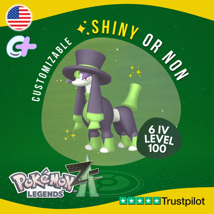 Furfrou Dandy Trim Shiny or Non ✨6 IV Pokémon Legends Z-A Competitive ZA Z A