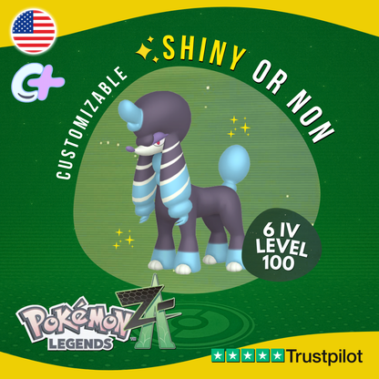 Furfrou La Reine Trim Shiny or Non ✨6 IV Pokémon Legends Z-A Competitive ZA Z A