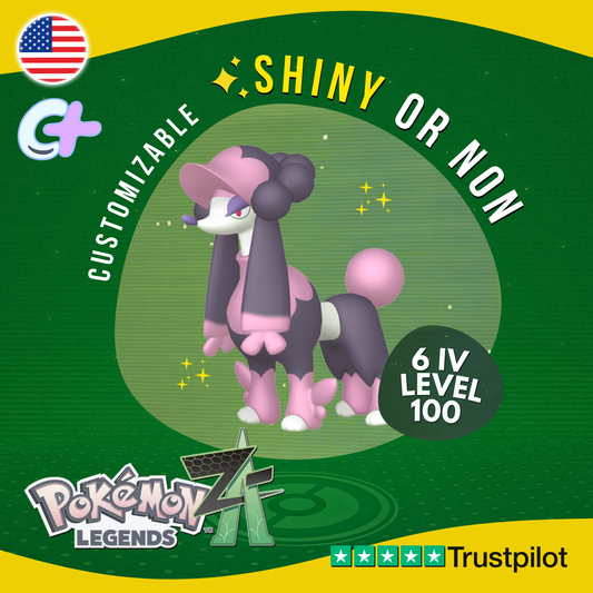 Furfrou Matron Trim Shiny or Non ✨6 IV Pokémon Legends Z-A Competitive ZA Z A