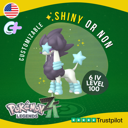 Furfrou Star Trim Shiny or Non ✨6 IV Pokémon Legends Z-A Competitive ZA Z A