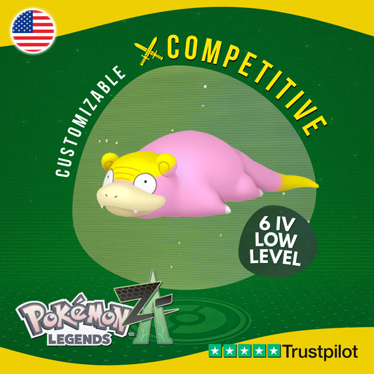 Galarian Slowpoke Galar 6 IV Pokémon Legends Z-A Competitive Customizable ZA Z A