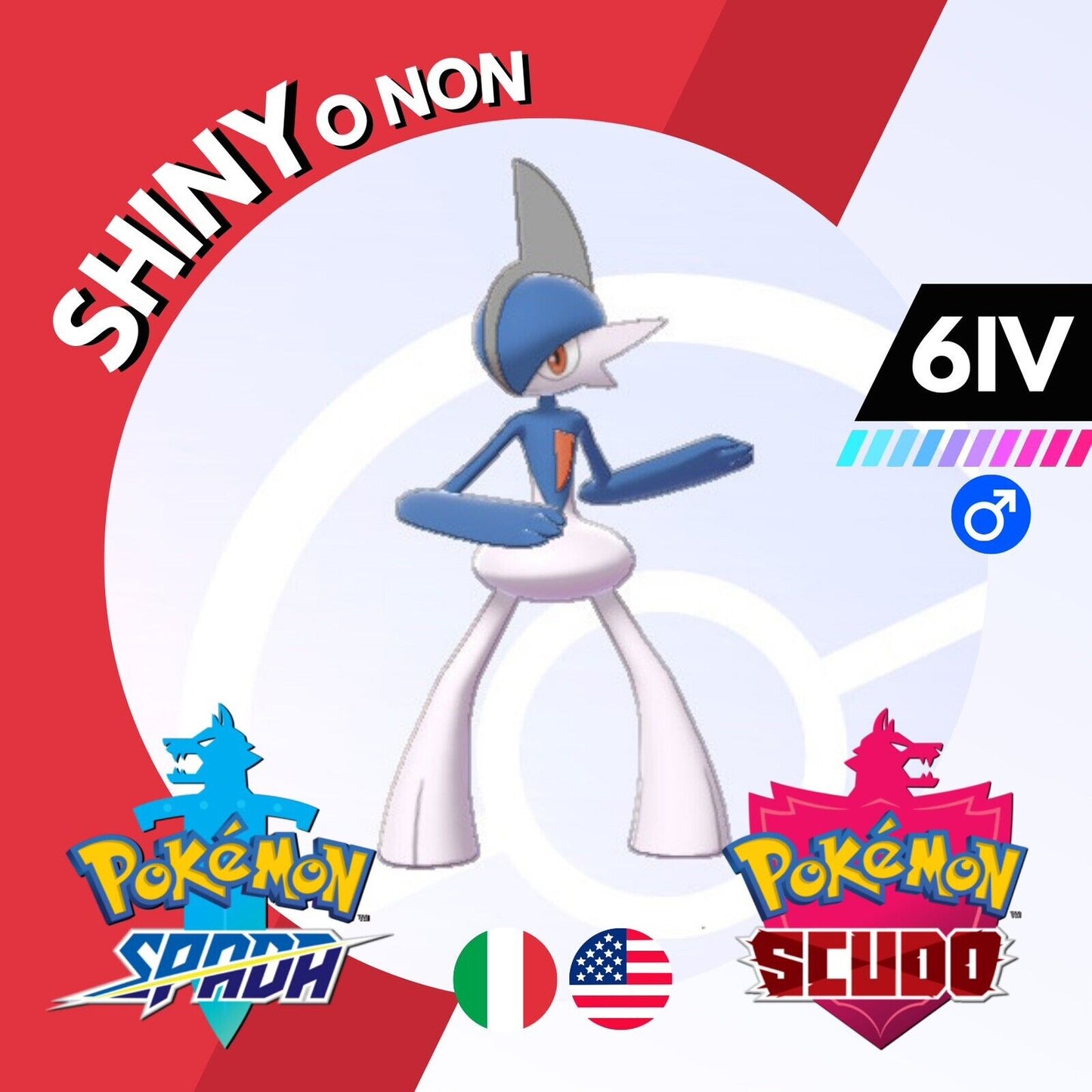 Gallade Shiny o Non 6 IV Competitivo Legit Pokemon Spada Scudo Sword Shield