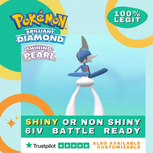 Gallade  Shiny ✨ or Non Shiny Pokémon Brilliant Diamond Shining Pearl Battle Ready 6 IV Competitive 100%  Legit Level 100 Customizable Custom OT