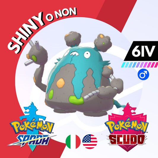 Garbodor Shiny o Non 6 IV Competitivo Legit Pokemon Spada Scudo Sword Shield