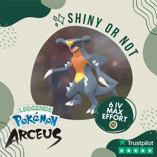 Garchomp Shiny ✨ Legends Pokémon Arceus 6 Iv Max Effort Custom Ot Level Gender