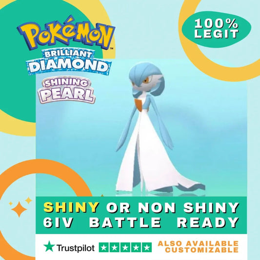 Gardevoir Shiny ✨ or Non Shiny Pokémon Brilliant Diamond Shining Pearl Battle Ready 6 IV Competitive 100% Legit Level 100 Customizable Custom OT by Shiny Living Dex | Shiny Living Dex