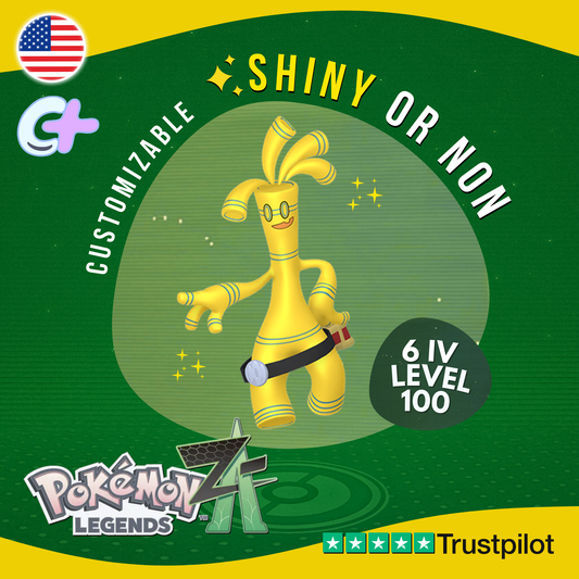 Gholdengo Shiny or Non 6 IV Pokémon Legends Z-A Competitive Customizable ZA Z A