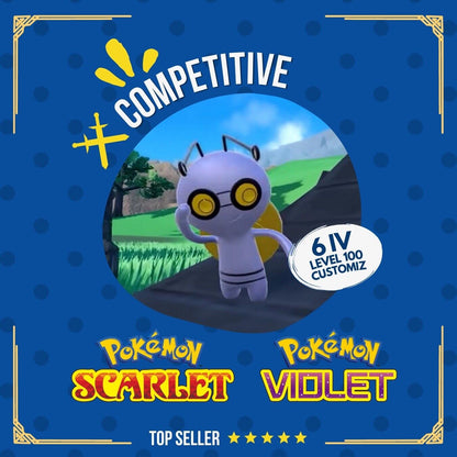 Gimmighoul Roaming Form 6 IV Competitive Custom Pokémon Scarlet Violet OT Level by Shiny Living Dex | Shiny Living Dex