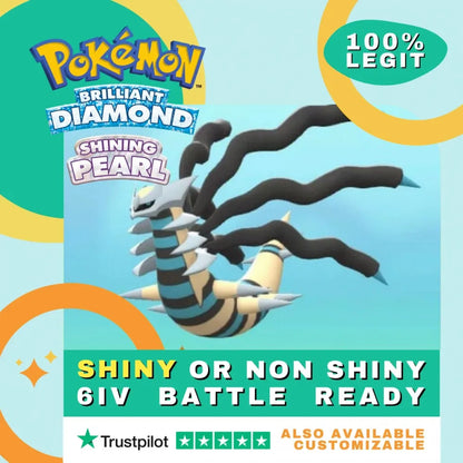 Giratina Origin Shiny ✨ or Non Shiny Pokémon Brilliant Diamond Shining Pearl Battle Ready 6 IV Competitive 100%  Legit Level 100 Customizable Custom OT