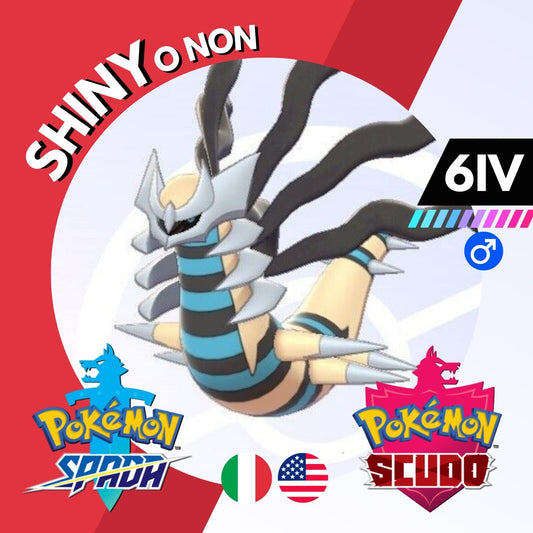 Giratina Origin Shiny o Non 6 IV Competitivo Pokemon Spada Scudo Sword Shield