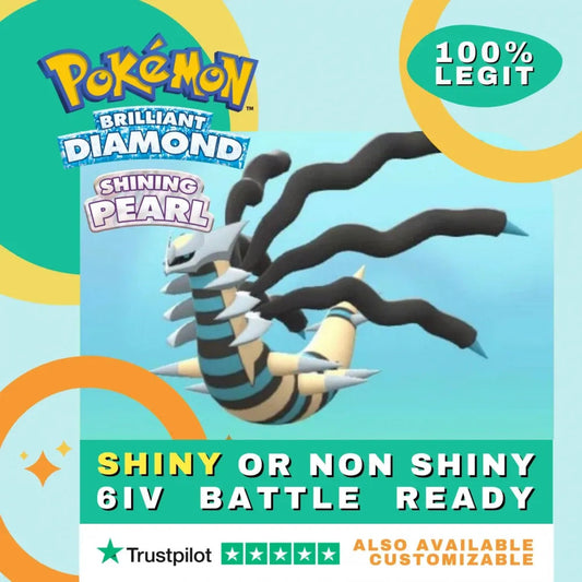 Giratina Origin Shiny ✨ or Non Shiny Pokémon Brilliant Diamond Shining Pearl Battle Ready 6 IV Competitive 100% Legit Level 100 Customizable Custom OT by Shiny Living Dex | Shiny Living Dex