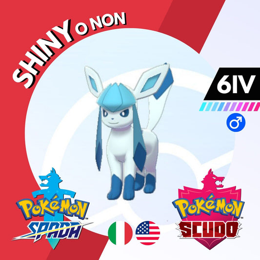 Glaceon Shiny o Non 6 IV Competitivo Legit Pokemon Spada Scudo Sword Shield