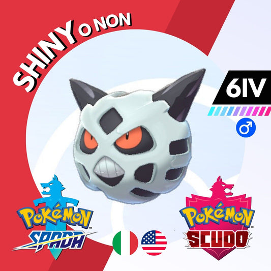 Glalie Shiny o Non 6 IV Competitivo Legit Pokemon Spada Scudo Sword Shield