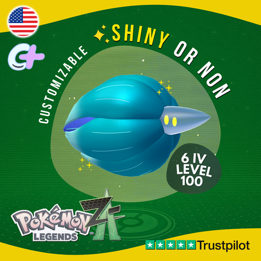 Glimmora Shiny or Non ✨6 IV Pokémon Legends Z-A Competitive Customizable ZA Z A