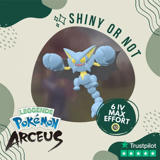 Gliscor Shiny ✨ Legends Pokémon Arceus 6 Iv Max Effort Custom Ot Level Gender