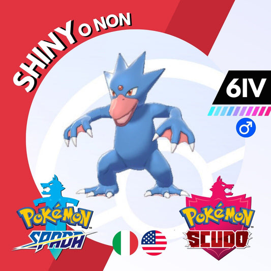 Golduck Shiny o Non 6 IV Competitivo Legit Pokemon Spada Scudo Sword Shield
