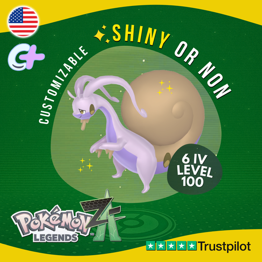 Goodra Hisui Shiny or Non ✨6 IV Pokémon Legends Z-A Legit Customizable ZA Z A