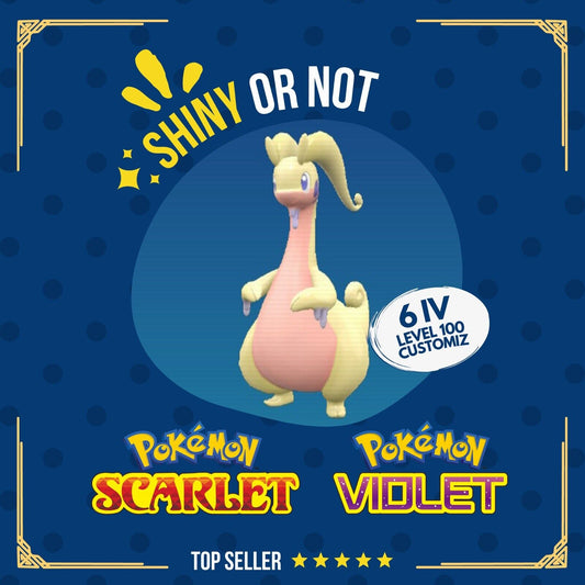 Goodra Shiny or Non ✨ 6 IV Competitive Customizable Pokémon Scarlet Violet by Shiny Living Dex | Shiny Living Dex