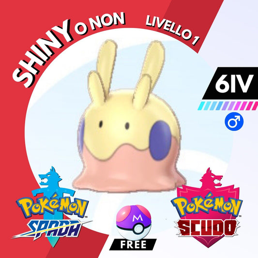 Goomy Shiny o Non 6 IV e Master Ball Legit Pokemon Spada Scudo Sword Shield