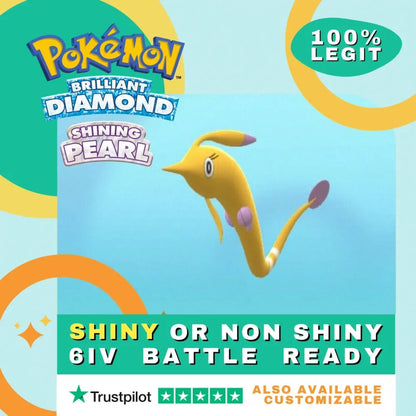 Gorebyss Shiny ✨ or Non Shiny Pokémon Brilliant Diamond Shining Pearl Battle Ready 6 IV Competitive 100% Legit Level 100 Customizable Custom OT by Shiny Living Dex | Shiny Living Dex