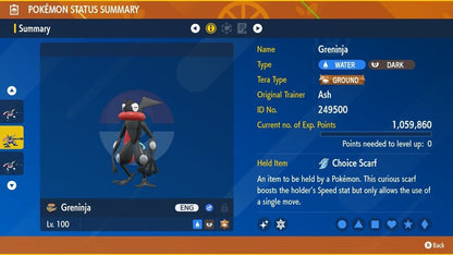 Greninja Shiny or Non ✨ 6 IV Competitive Customizable Pokémon Scarlet Violet by Shiny Living Dex | Shiny Living Dex