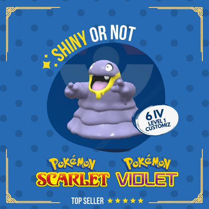 Grimer Alola Shiny or Non ✨ 6 IV Customizable Nature OT Pokémon Scarlet Violet by Shiny Living Dex | Shiny Living Dex