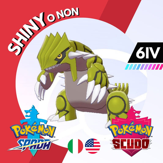 Groudon Shiny o Non 6 IV Competitivo Legit Pokemon Spada Scudo Sword Shield