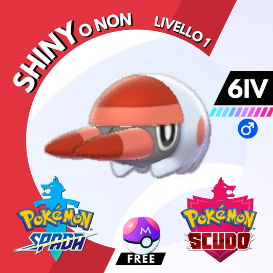 Grubbin Shiny o Non 6 IV e Master Ball Legit Pokemon Spada Scudo Sword Shield