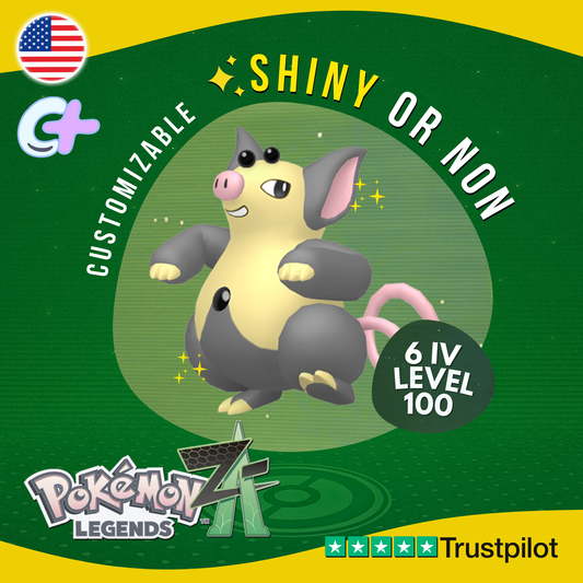 Grumpig Shiny or Non ✨6 IV Pokémon Legends Z-A Competitive Customizable ZA Z A