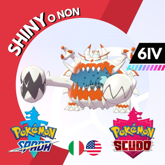 Guzzlord Shiny o Non 6 IV Competitivo Legit Pokemon Spada Scudo Sword Shield