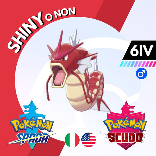 Gyarados Shiny o Non 6 IV Competitivo Legit Pokemon Spada Scudo Sword Shield