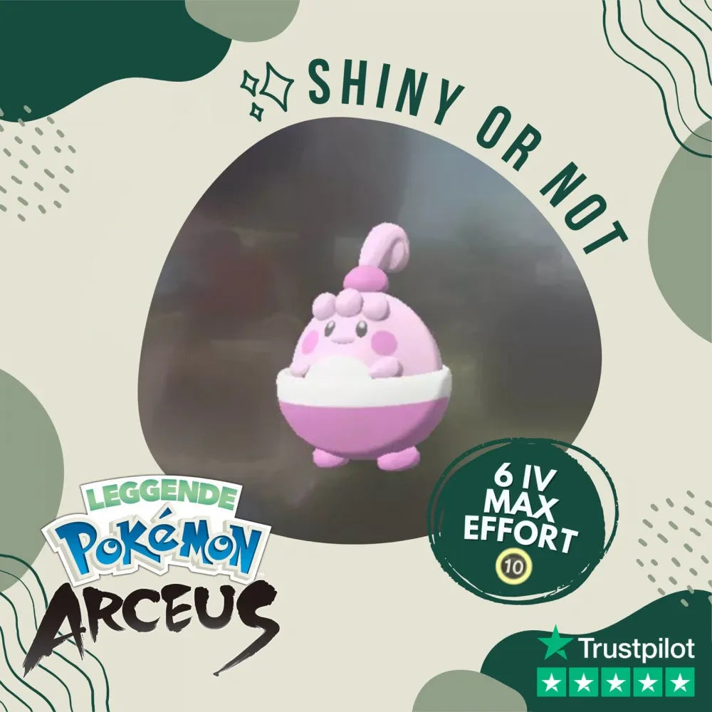 Happiny Shiny ✨ Legends Pokémon Arceus 6 Iv Max Effort Custom Ot Level Gender