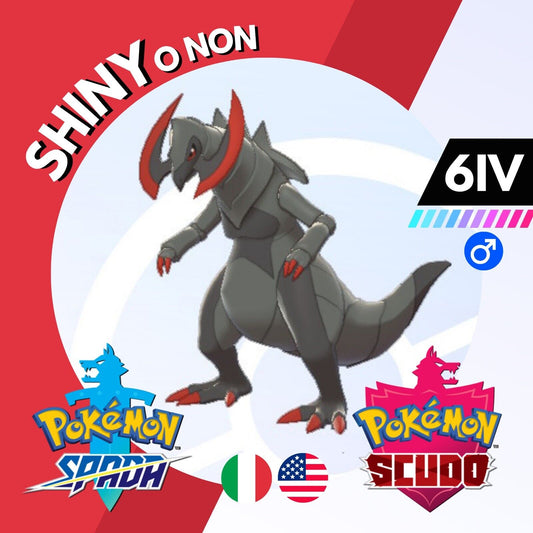 Haxorus Shiny o Non 6 IV Competitivo Legit Pokemon Spada Scudo Sword Shield