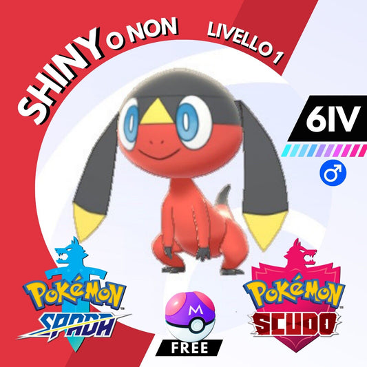 Helioptile Shiny o Non 6 IV e Master Ball Legit Pokemon Spada Scudo Sword Shield