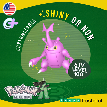 Heracross Shiny or Non ✨6 IV Pokémon Legends Z-A Competitive Customizable ZA Z A