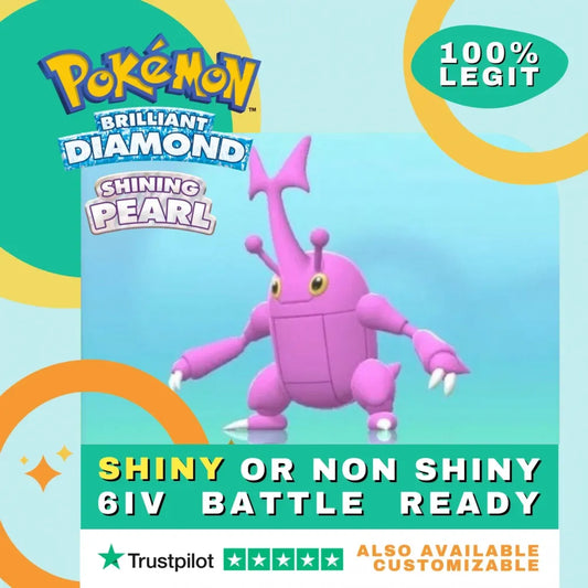 Heracross  Shiny ✨ or Non Shiny Pokémon Brilliant Diamond Shining Pearl Battle Ready 6 IV Competitive 100%  Legit Level 100 Customizable Custom OT