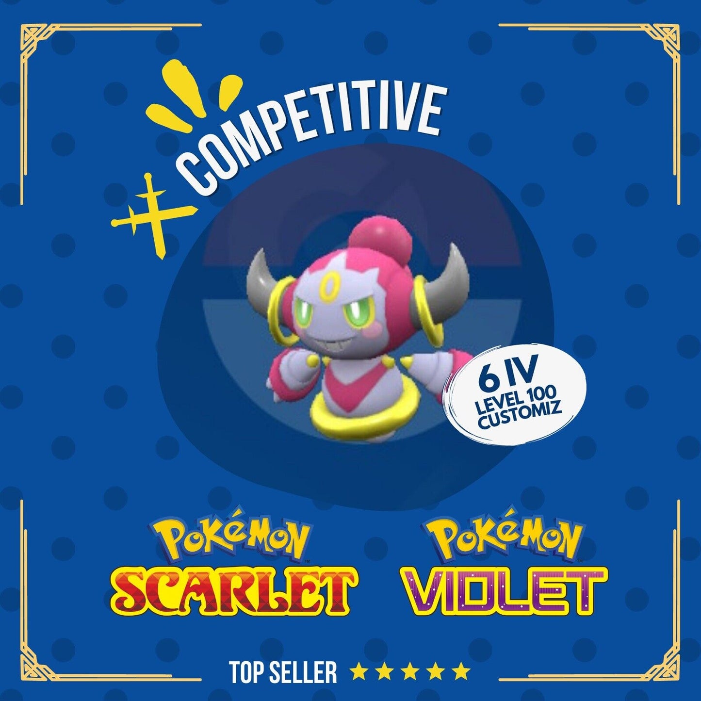 Hoopa Non Shiny ✨ 6 IV Competitive Customizable Pokémon Scarlet Violet by Shiny Living Dex | Shiny Living Dex