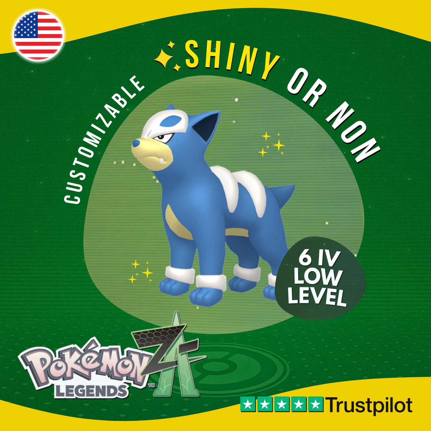 Houndour Shiny or Non ✨ 6 IV Pokémon Legends Z-A Competitive Customizable ZA Z A