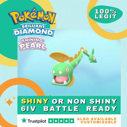 Huntail Shiny ✨ or Non Shiny Pokémon Brilliant Diamond Shining Pearl Battle Ready 6 IV Competitive 100% Legit Level 100 Customizable Custom OT by Shiny Living Dex | Shiny Living Dex