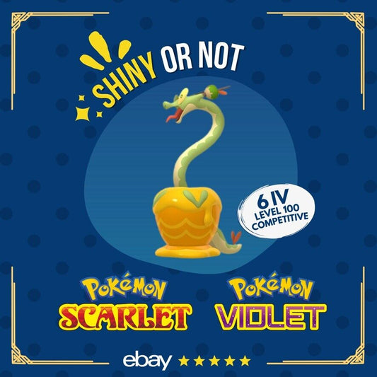 Hydrapple Shiny or Non ✨ 6 IV Competitive Customizable Pokémon Scarlet Violet by Shiny Living Dex | Shiny Living Dex