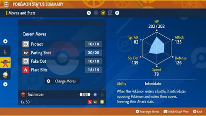 Incineroar Wolfe Championships Event 2025 Untouched IV Pokémon Scarlet Violet