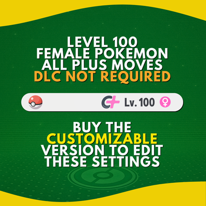 Indeedee Female Shiny or Non 6IV Pokémon Legends Z-A Competitive Customizable ZA