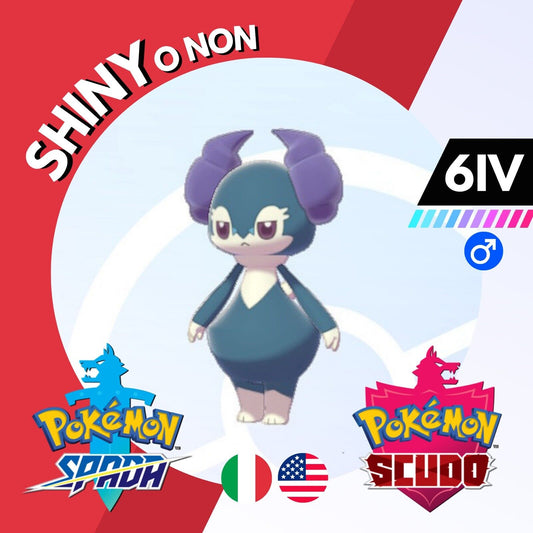 Indeedee M Shiny o Non 6 IV Competitivo Legit Pokemon Spada Scudo Sword Shield