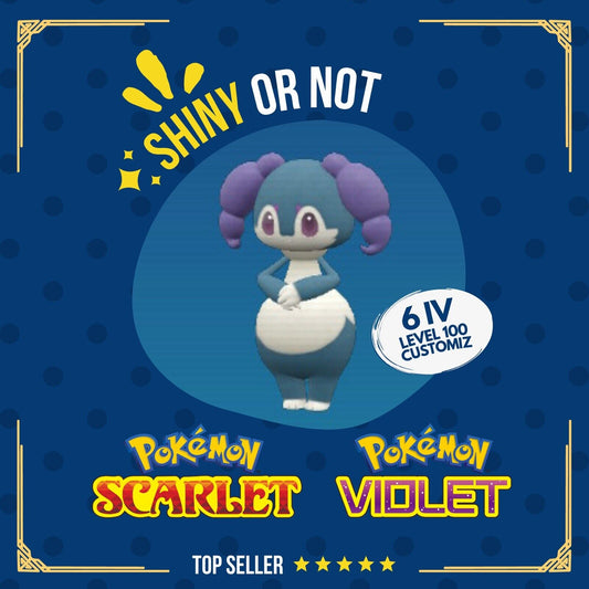 Indeedee Shiny or Non ✨ 6 IV Competitive Customizable Pokémon Scarlet Violet by Shiny Living Dex | Shiny Living Dex
