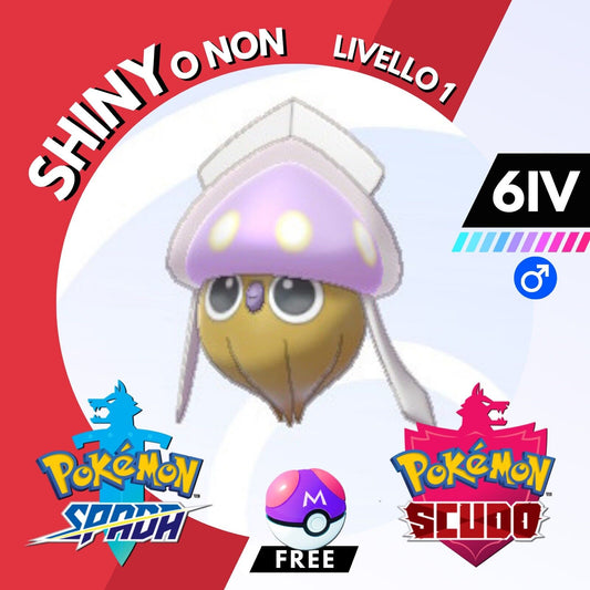 Inkay Shiny o Non 6 IV e Master Ball Legit Pokemon Spada Scudo Sword Shield