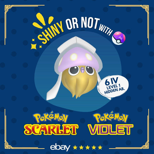 Inkay Shiny or Non ✨ 6 IV Customizable Nature Level OT Pokémon Scarlet Violet by Shiny Living Dex | Shiny Living Dex